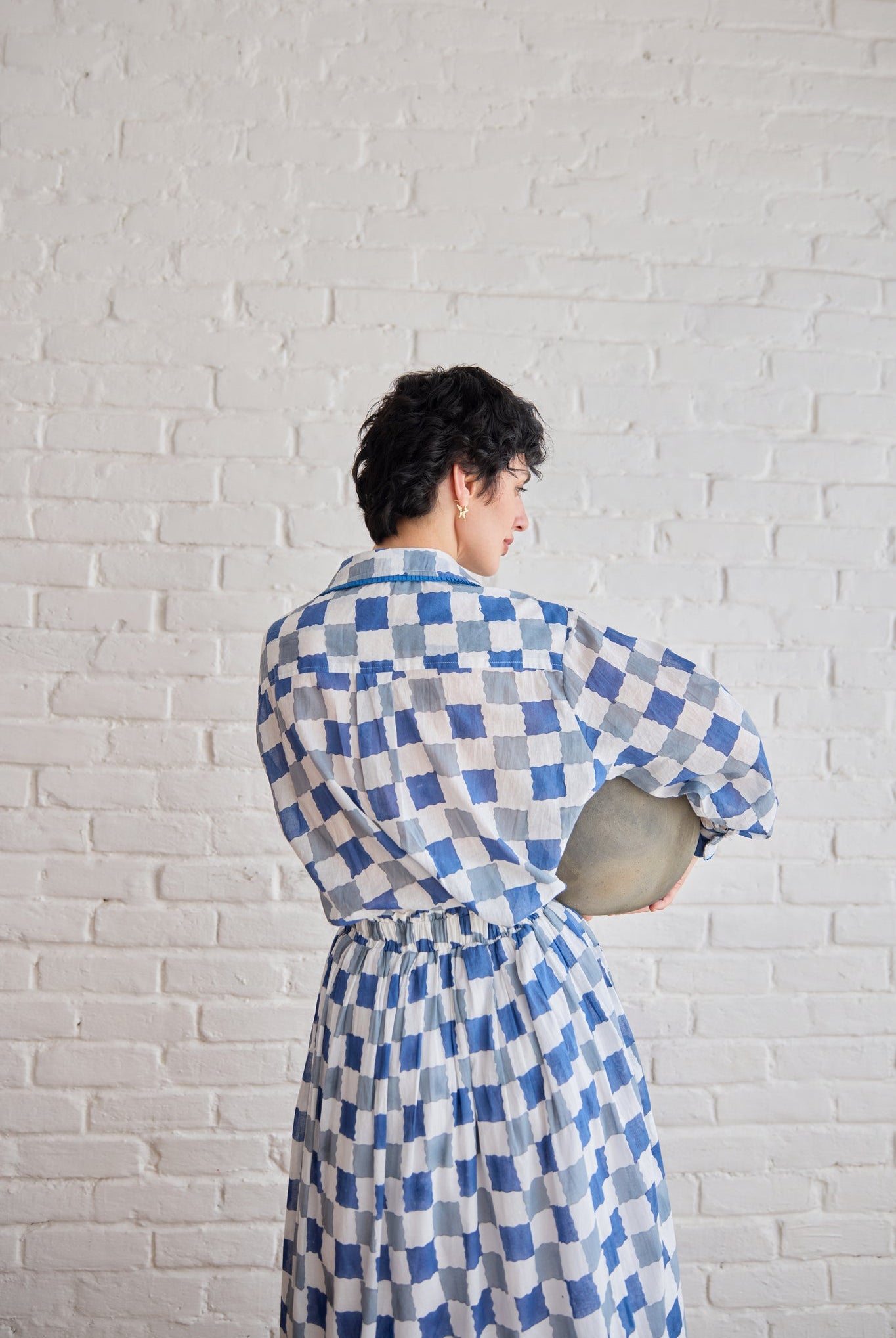 Blue Pixel Shirt - CiceroniWomen ShirtsTaro