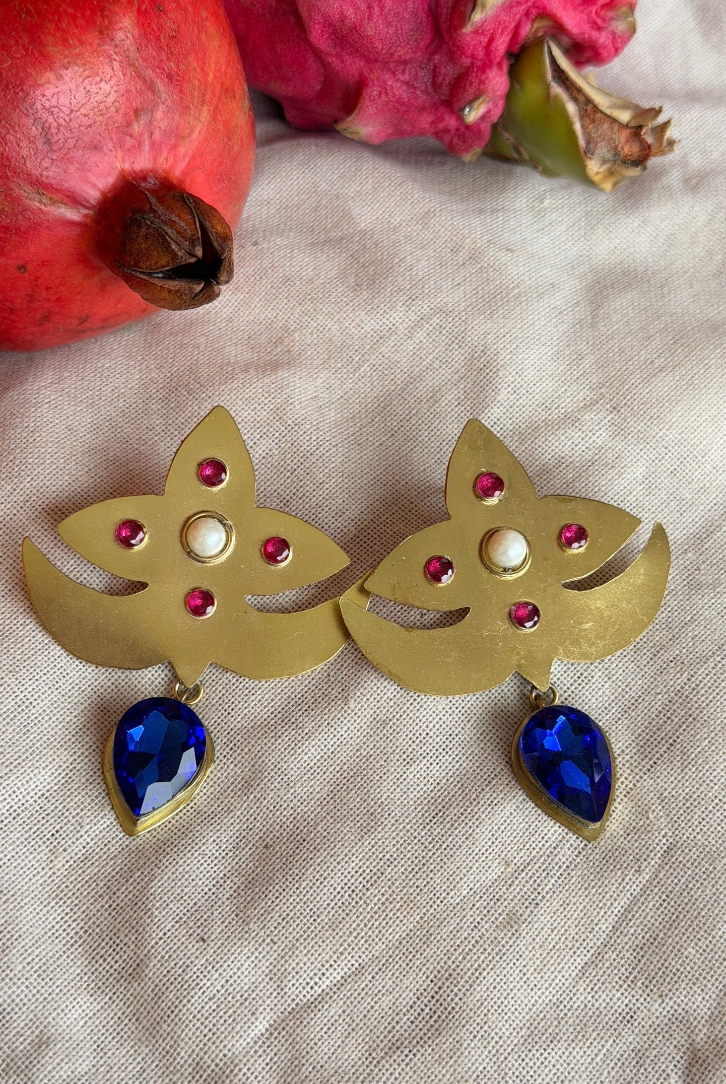 Blue Sapphire Earrings - CiceroniEarringsBy Nirjari