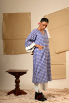 Blue Tunic and Pants Set - CiceroniKurta SetPrathaa