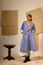 Blue Tunic and Pants Set - CiceroniKurta SetPrathaa