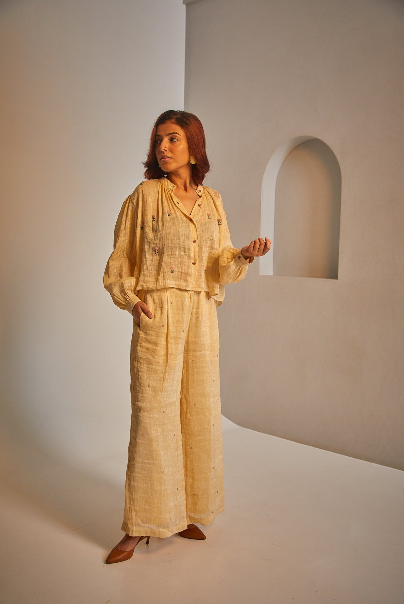 Bluebell Pants - Golden - CiceroniPantsAmbrosia
