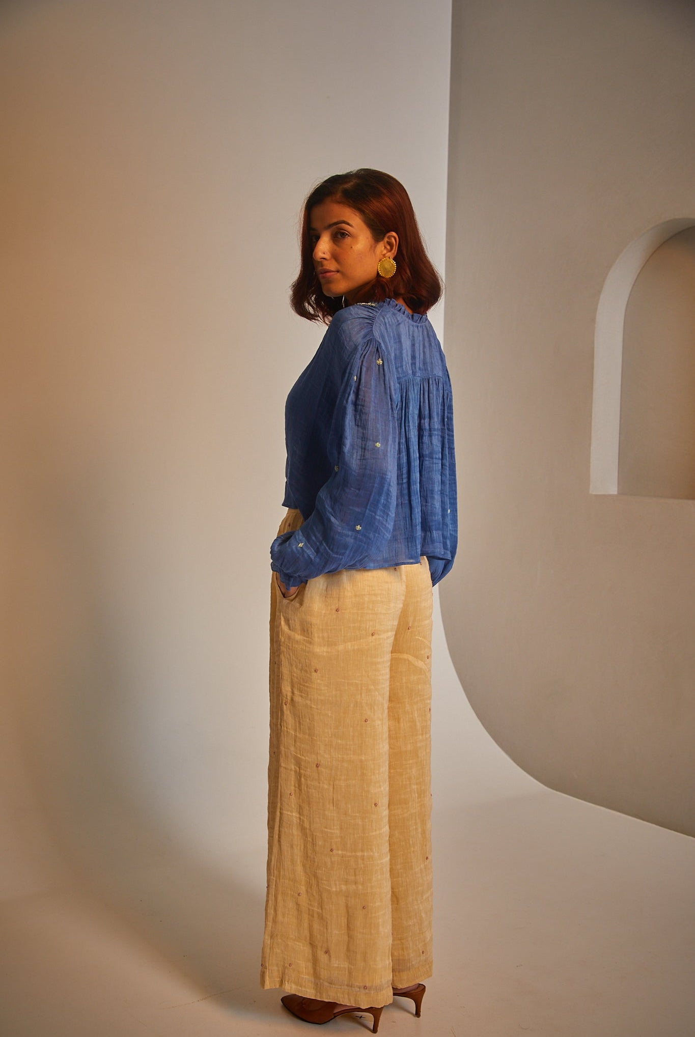 Bluebell Pants - Golden - CiceroniPantsAmbrosia