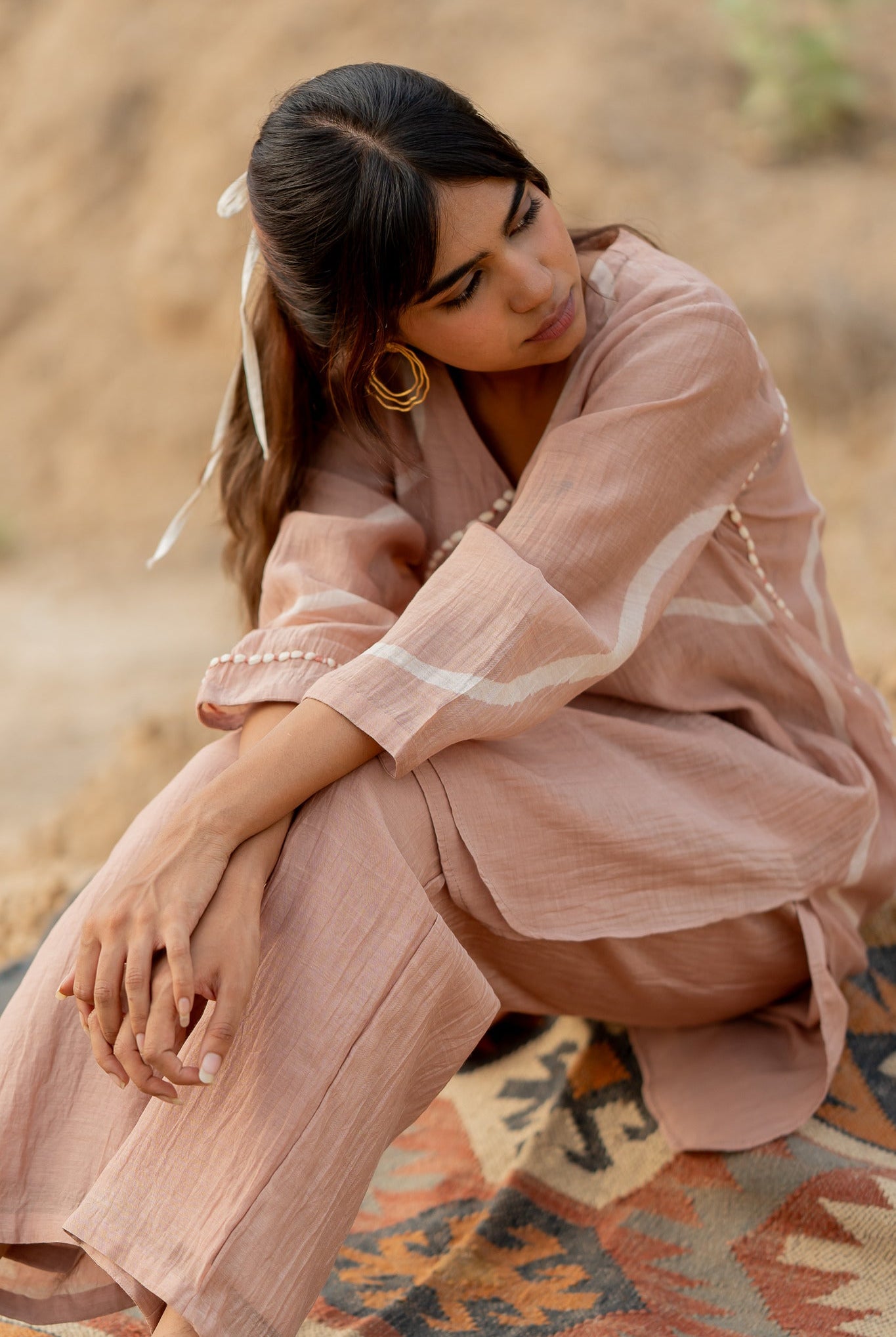 Blush Arsa Set - CiceroniKurta Set, Festive wearNirjara