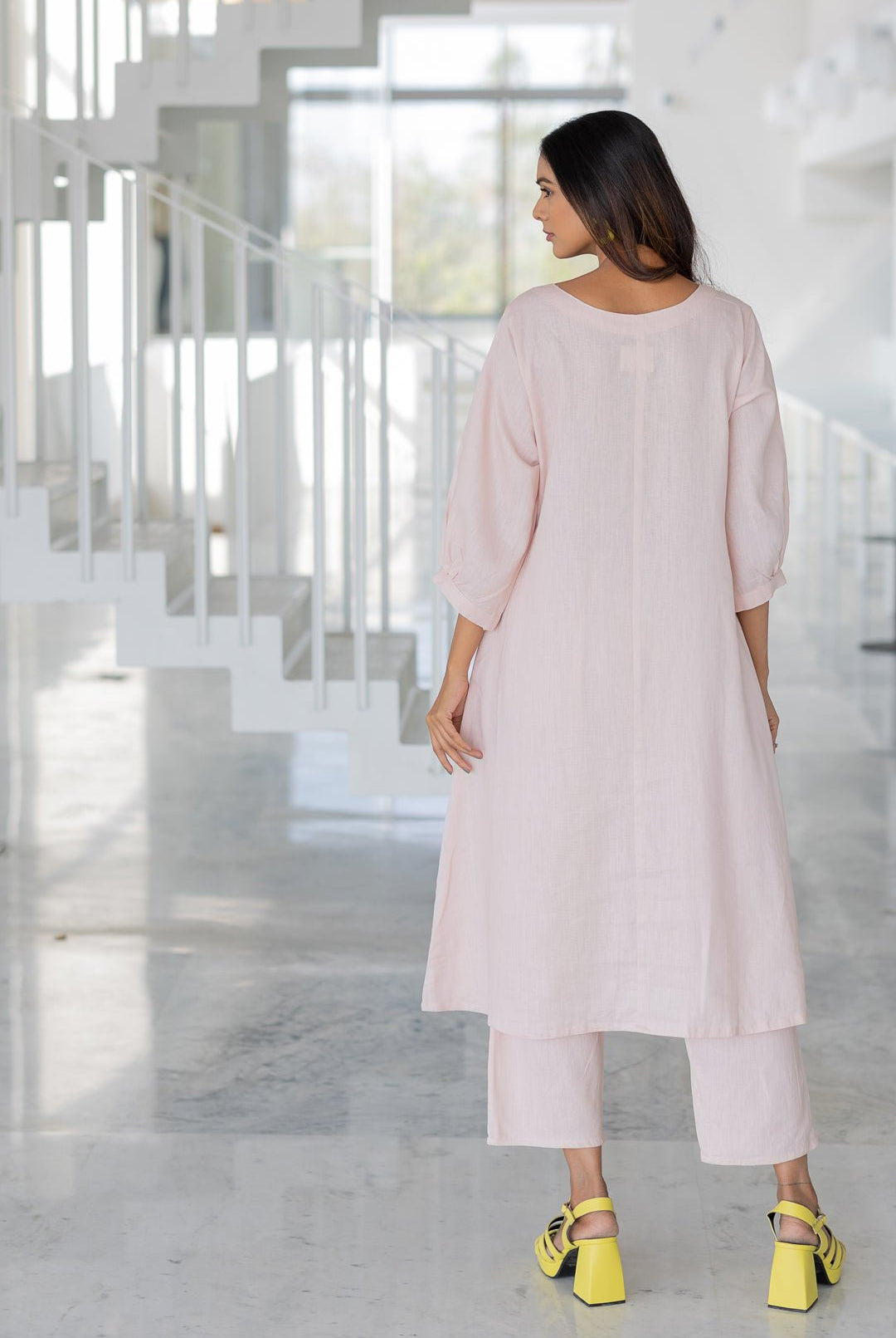 Blush Basil Appliqué Kurta Set - CiceroniKurta Set, Everyday WearSilai Studio