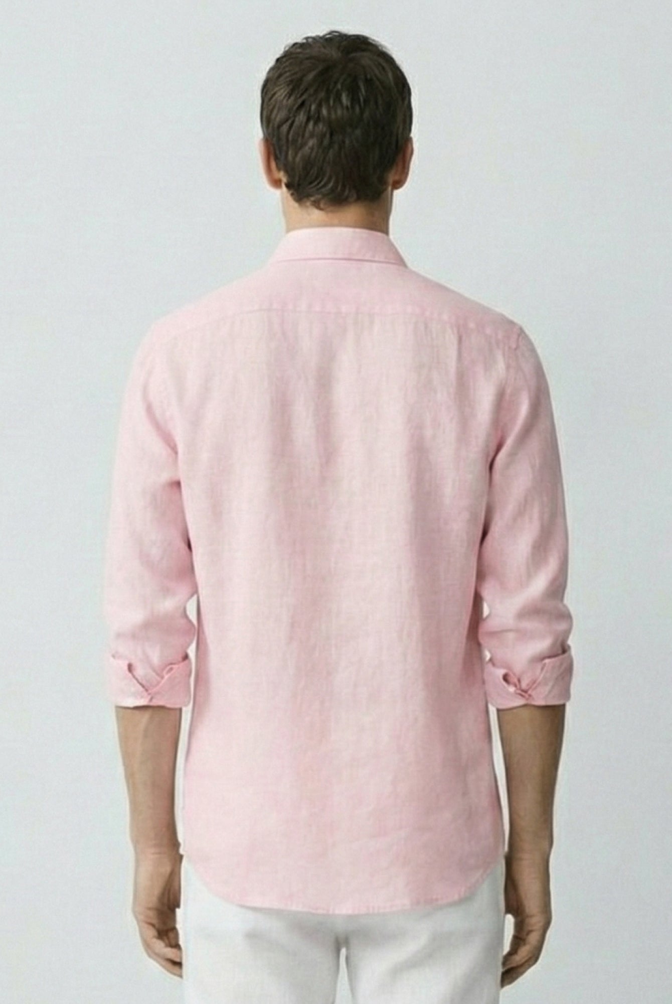 Blush Pink 100% Pure Linen Shirt - CiceroniMen Shirtsbhrāta