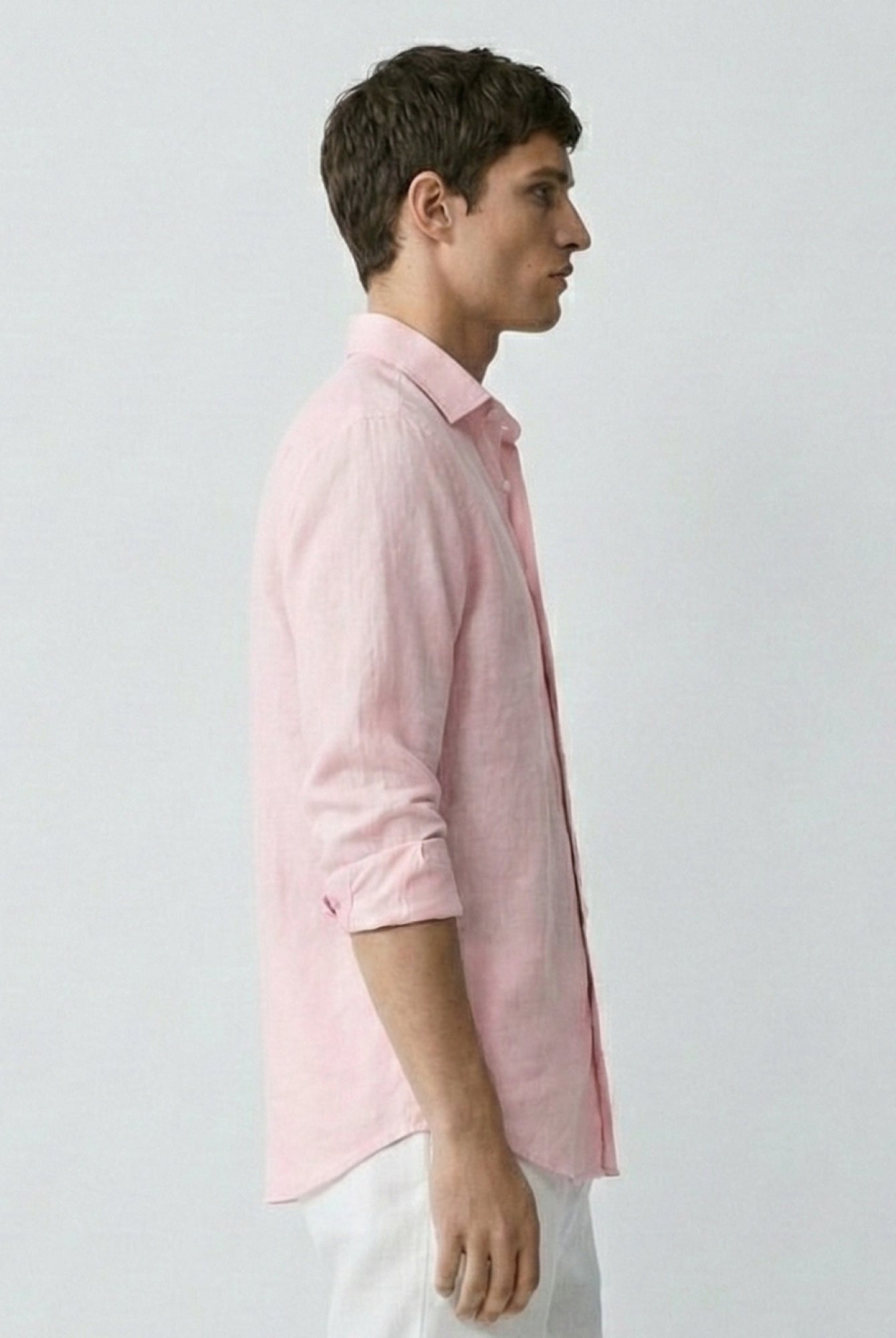 Blush Pink 100% Pure Linen Shirt - CiceroniMen Shirtsbhrāta