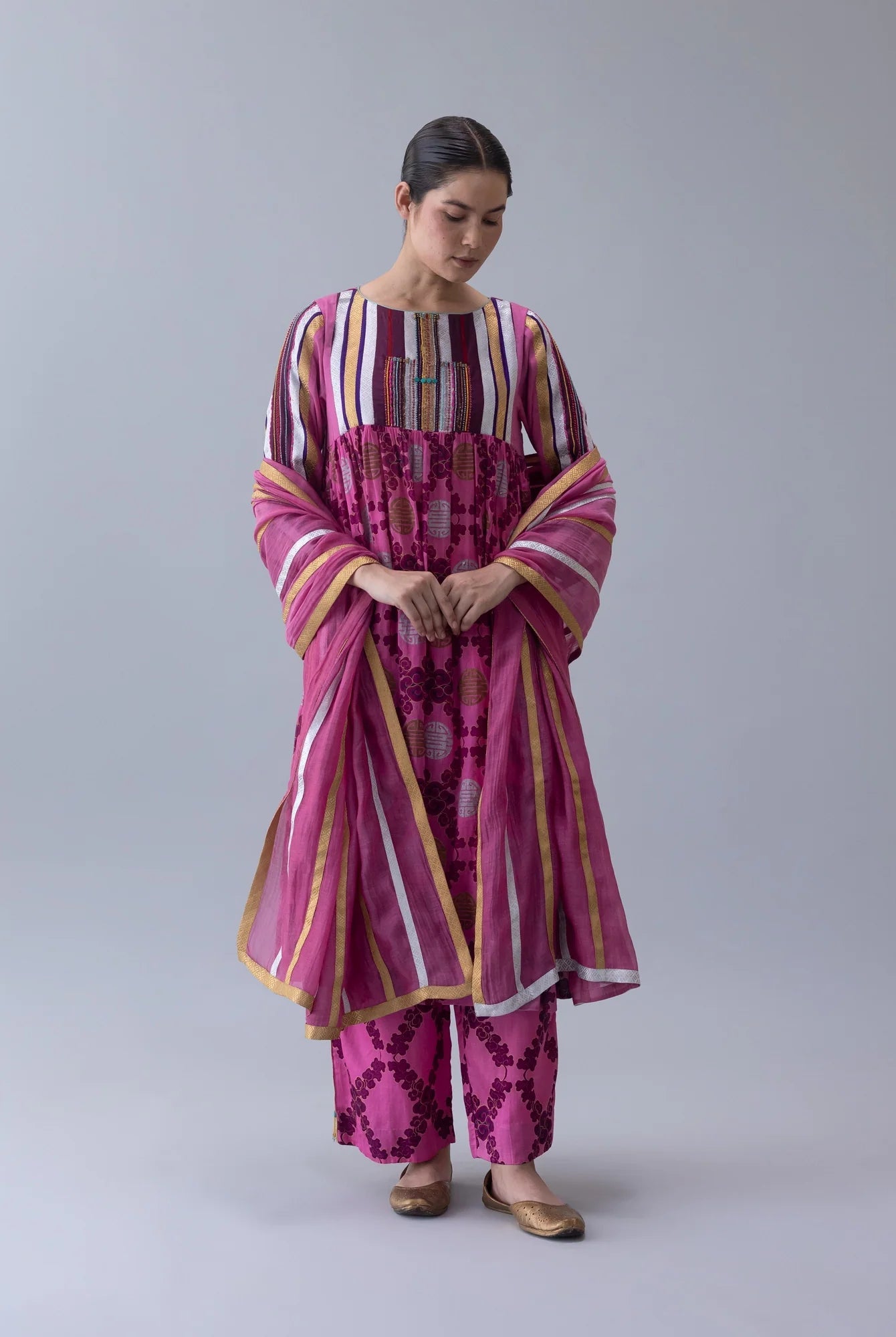 Bodhi Pink Dupatta - CiceroniDupattaShades of India