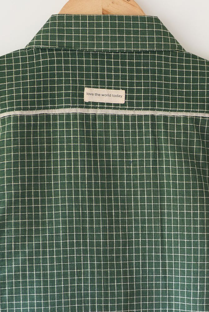 Boogie Green Checkered Boys Shirt - CiceroniShirtsLove The World Today