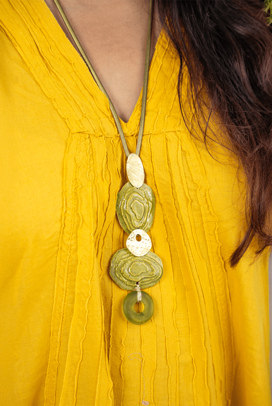 Boundless Green Neckpiece - CiceroniNeckpieceBoundless by Shilpi
