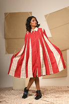 Box Pleat Dress - CiceroniDressesPrathaa