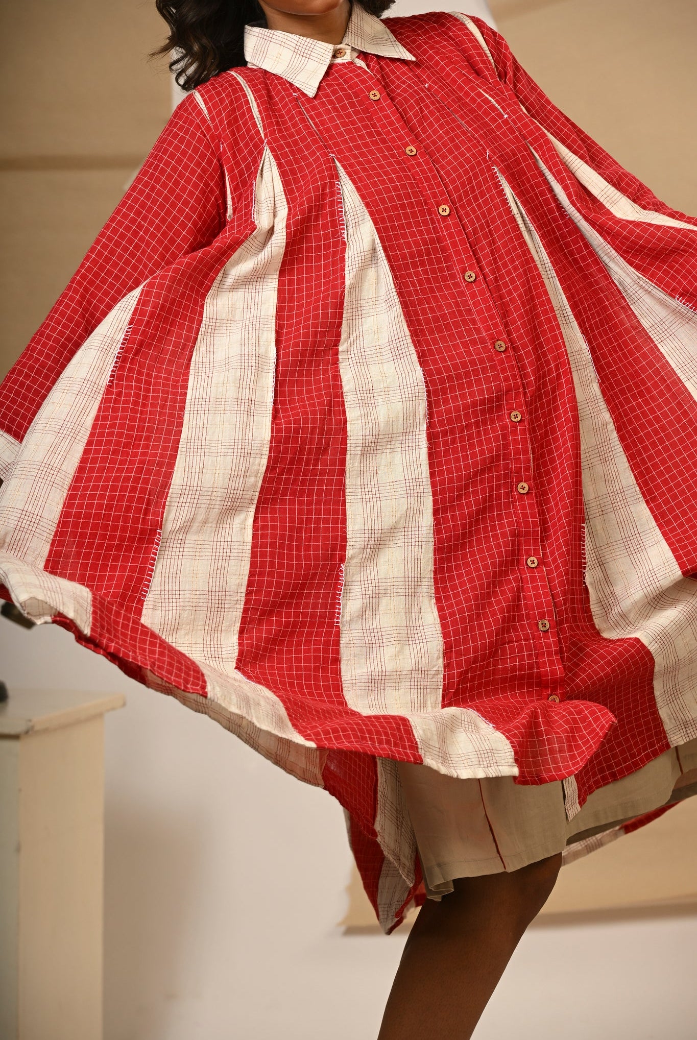 Box Pleat Dress - CiceroniDressesPrathaa