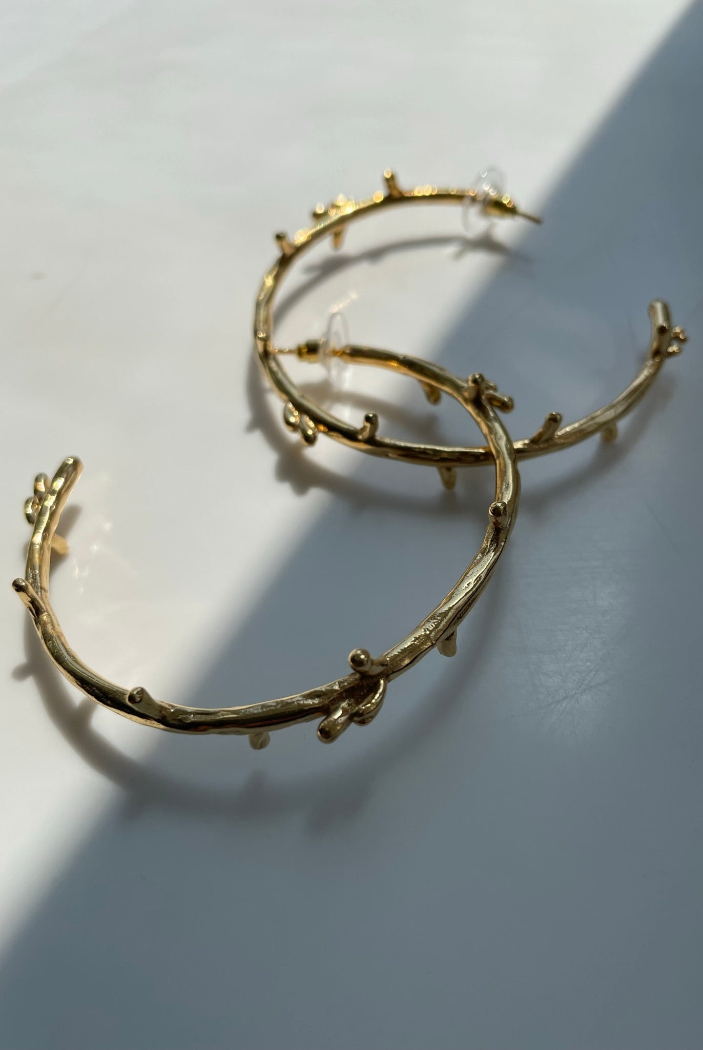Branch Hoops - CiceroniEarringsMerald Curio