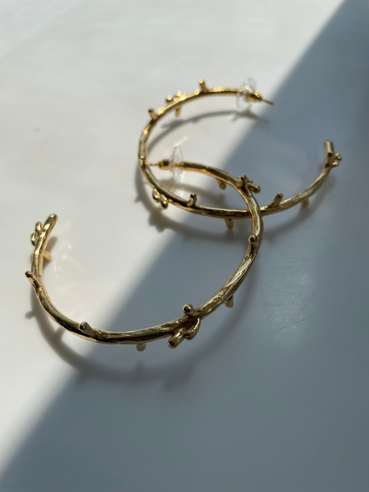 Branch Hoops - CiceroniEarringsMerald Curio