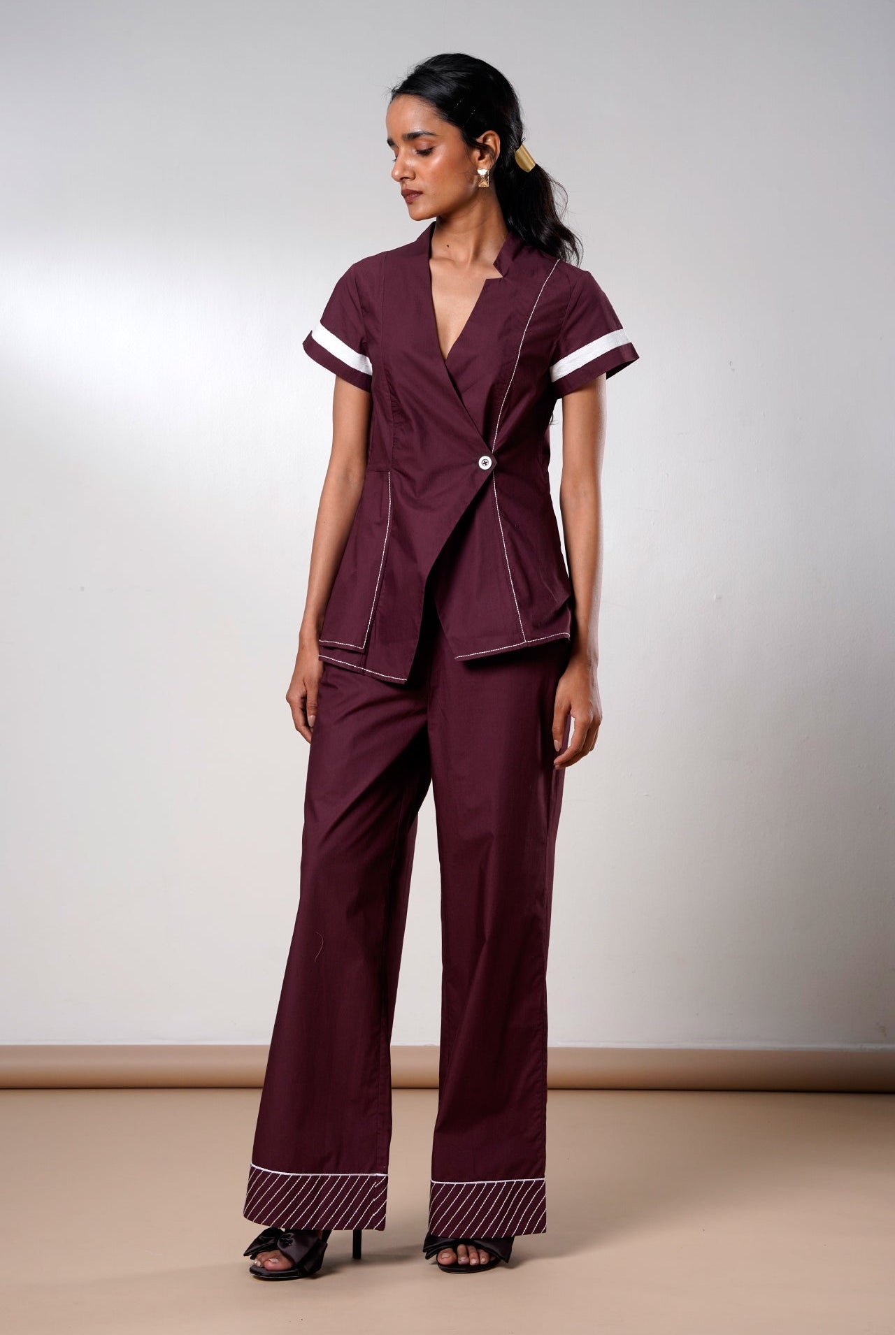 Brandy – Fold and Flow Wrap Top with Pants - CiceroniCo - ord SetMadder Much