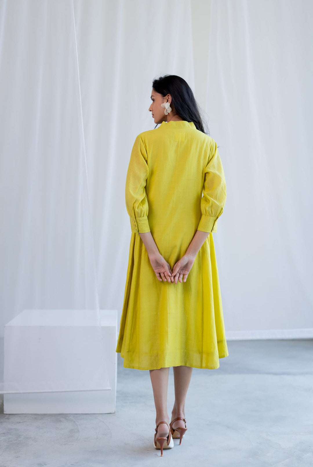Breezy Lime Dewdrop Dress - CiceroniDressesSilai Studio
