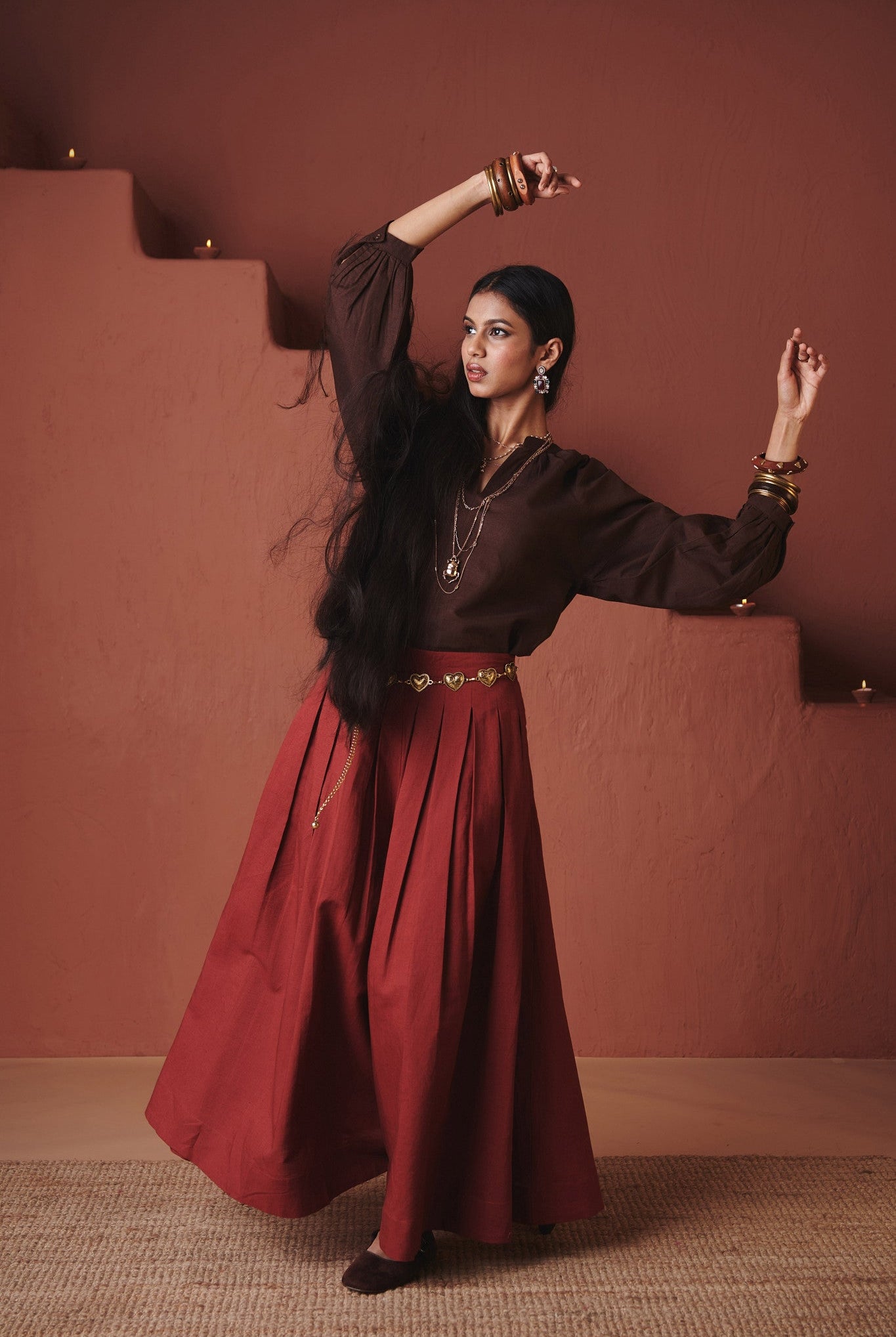 Brick Co - Linen Multi - Pleated Pants - CiceroniWomen PantsSaphed