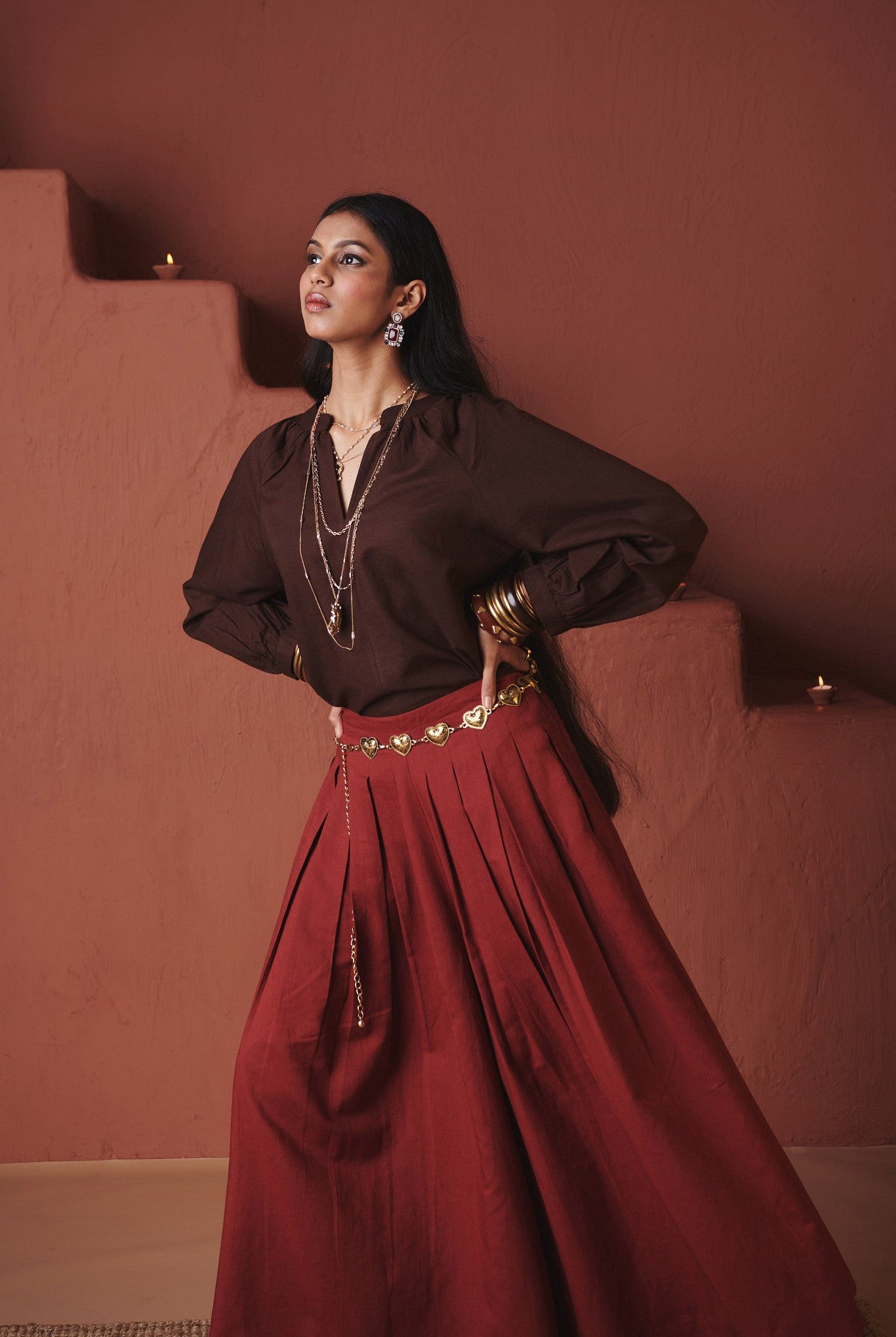 Brick Co - Linen Multi - Pleated Pants - CiceroniWomen PantsSaphed