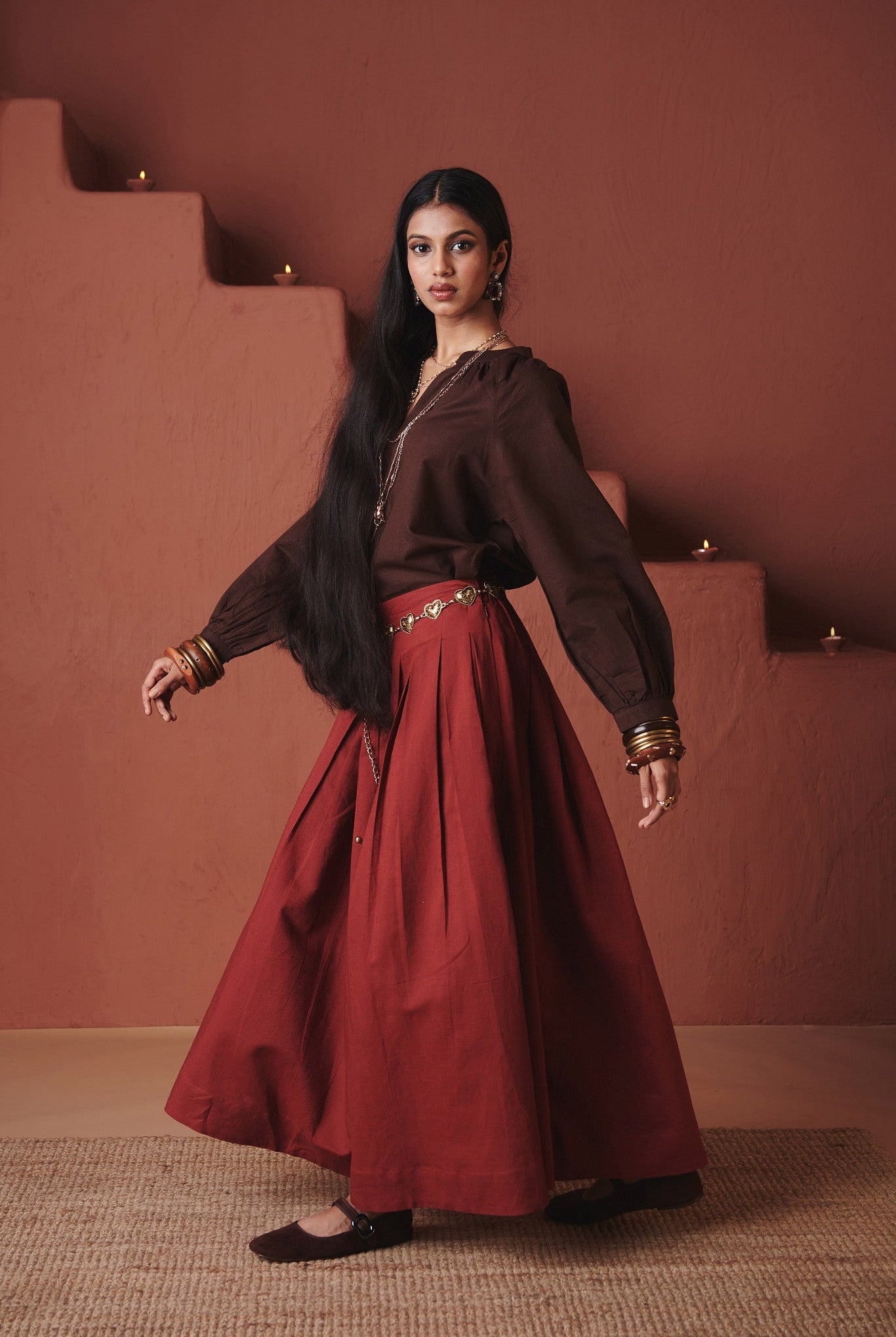 Brick Co - Linen Multi - Pleated Pants - CiceroniWomen PantsSaphed