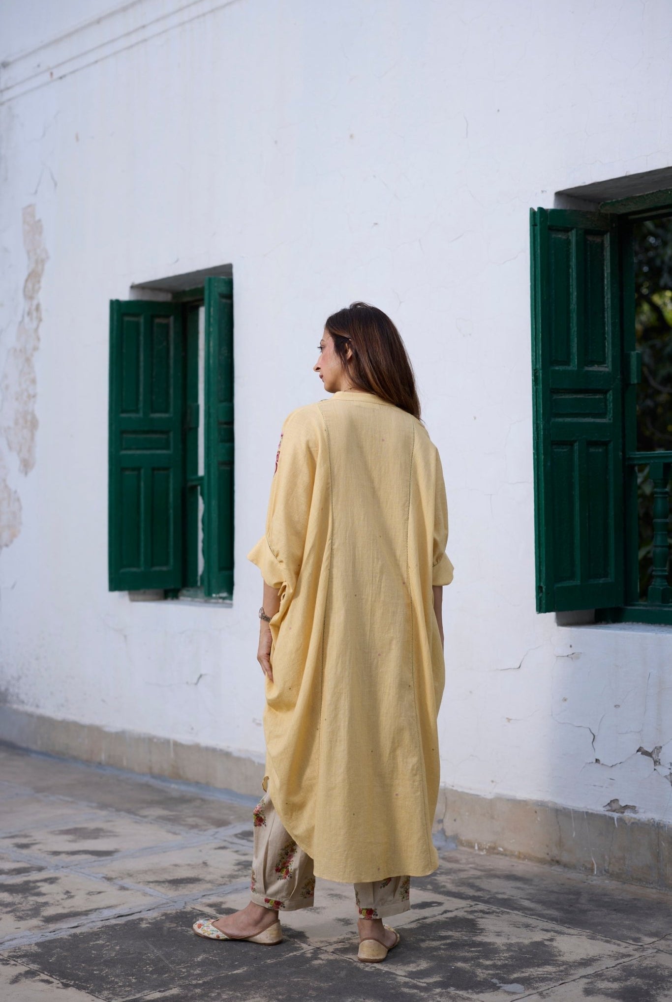 Brisa Kaftan Set - Yellow - CiceroniKurta Set, Everyday WearKhyati Rughani