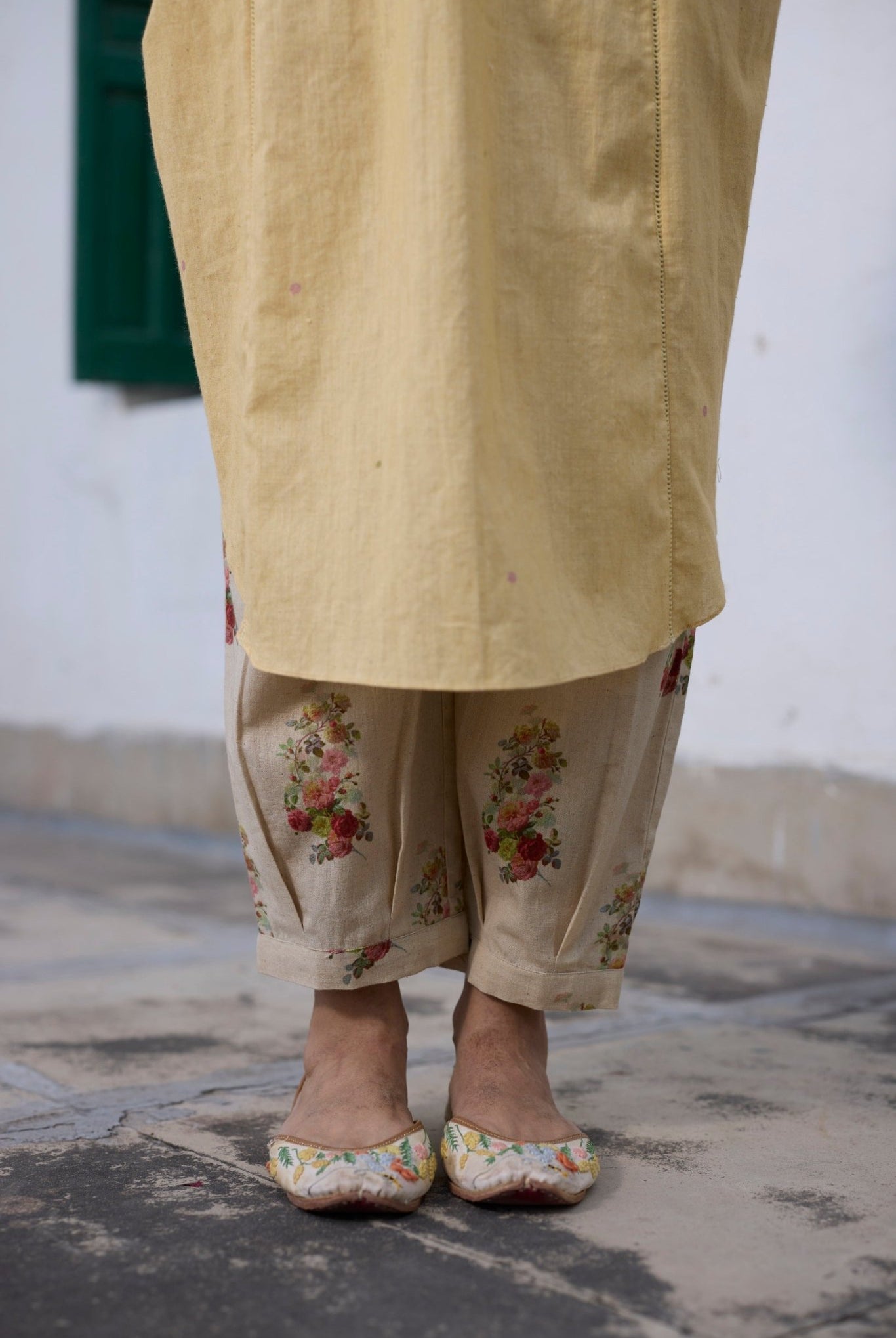 Brisa Kaftan Set - Yellow - CiceroniKurta Set, Everyday WearKhyati Rughani