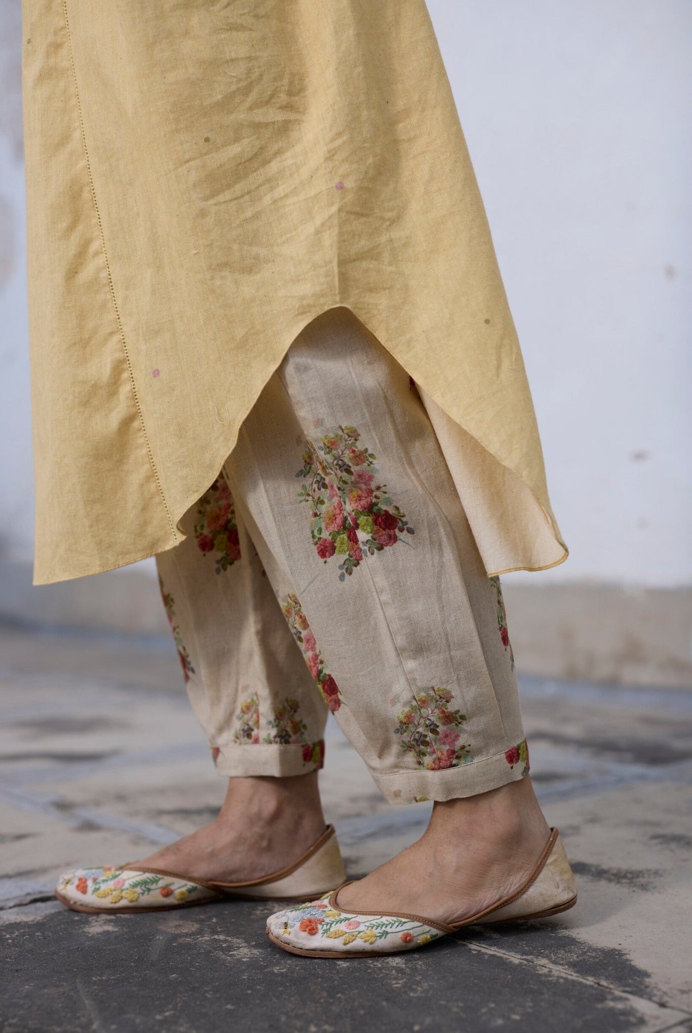Brisa Kaftan Set - Yellow - CiceroniKurta Set, Everyday WearKhyati Rughani