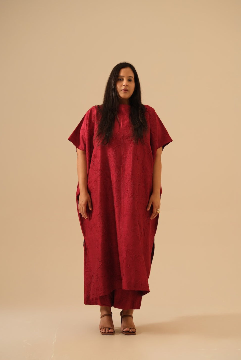Brook Tunic - Red - CiceroniKurta, Festive WearStoique