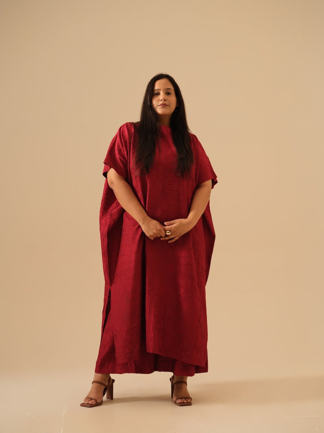 Brook Tunic - Red - CiceroniKurta, Festive WearStoique