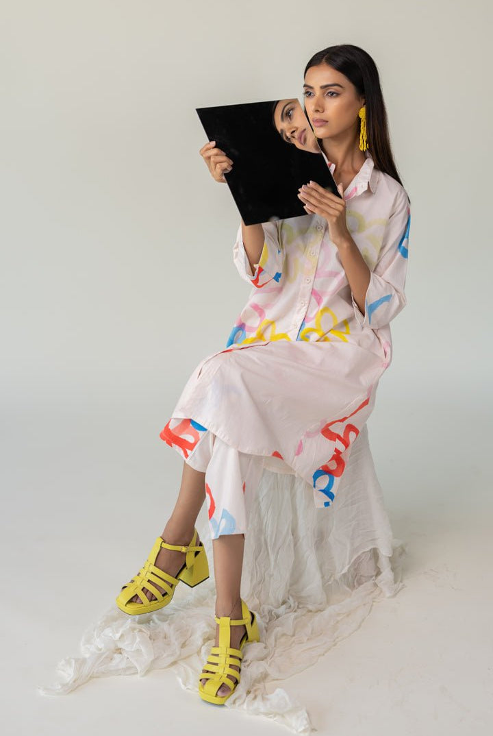 Bubble Bloom Buttondown Co - ord Set - CiceroniKurta Set, Everyday WearSilai Studio