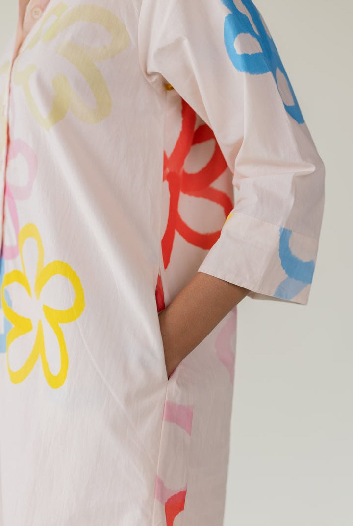 Bubble Bloom Buttondown Co - ord Set - CiceroniKurta Set, Everyday WearSilai Studio