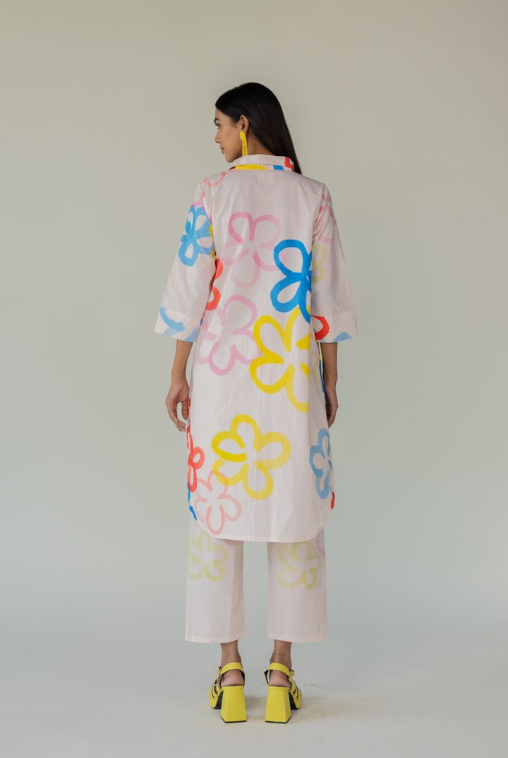 Bubble Bloom Buttondown Co - ord Set - CiceroniKurta Set, Everyday WearSilai Studio