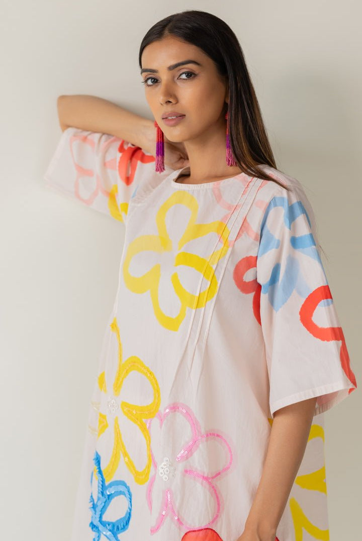 Bubble Bloom Embroidered Co - ord Set - CiceroniKurta Set, Everyday WearSilai Studio