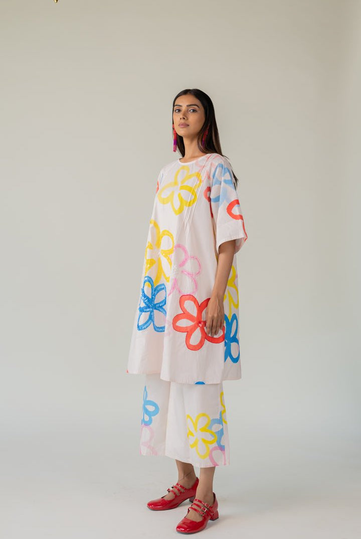 Bubble Bloom Embroidered Co - ord Set - CiceroniKurta Set, Everyday WearSilai Studio