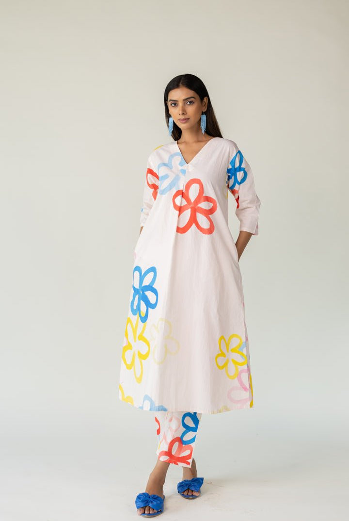 Bubble Bloom Kurta Co - ord Set - CiceroniKurta Set, Everyday WearSilai Studio