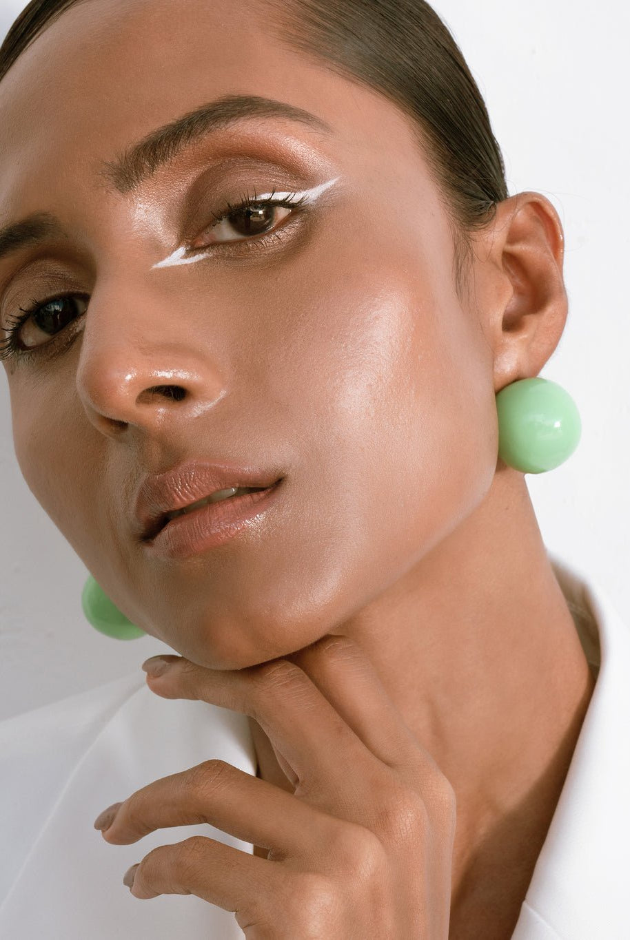Bubble Studs - Mint - CiceroniEarringsEquiivalence