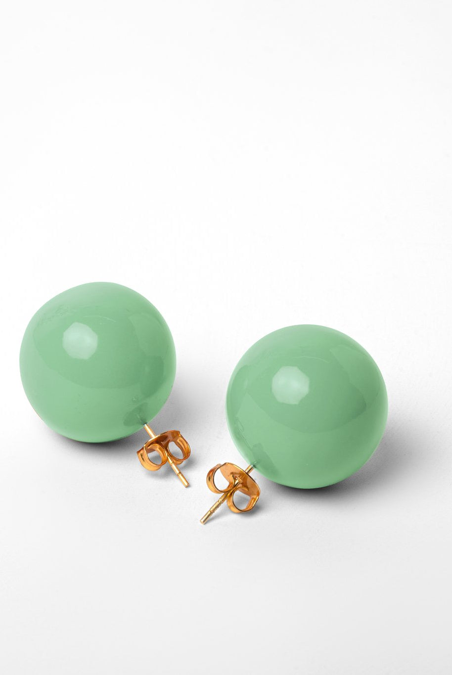 Bubble Studs - Mint - CiceroniEarringsEquiivalence