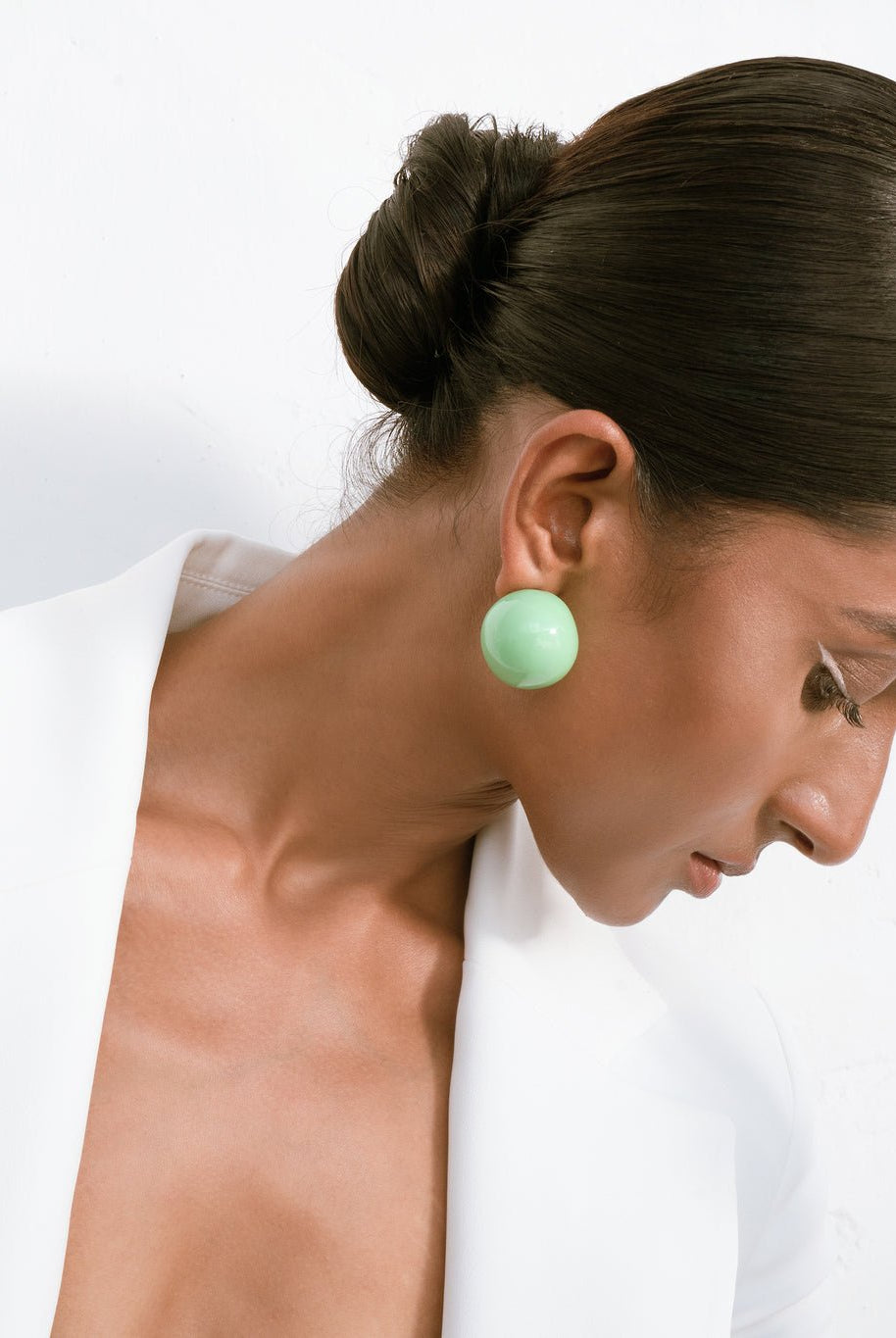 Bubble Studs - Mint - CiceroniEarringsEquiivalence