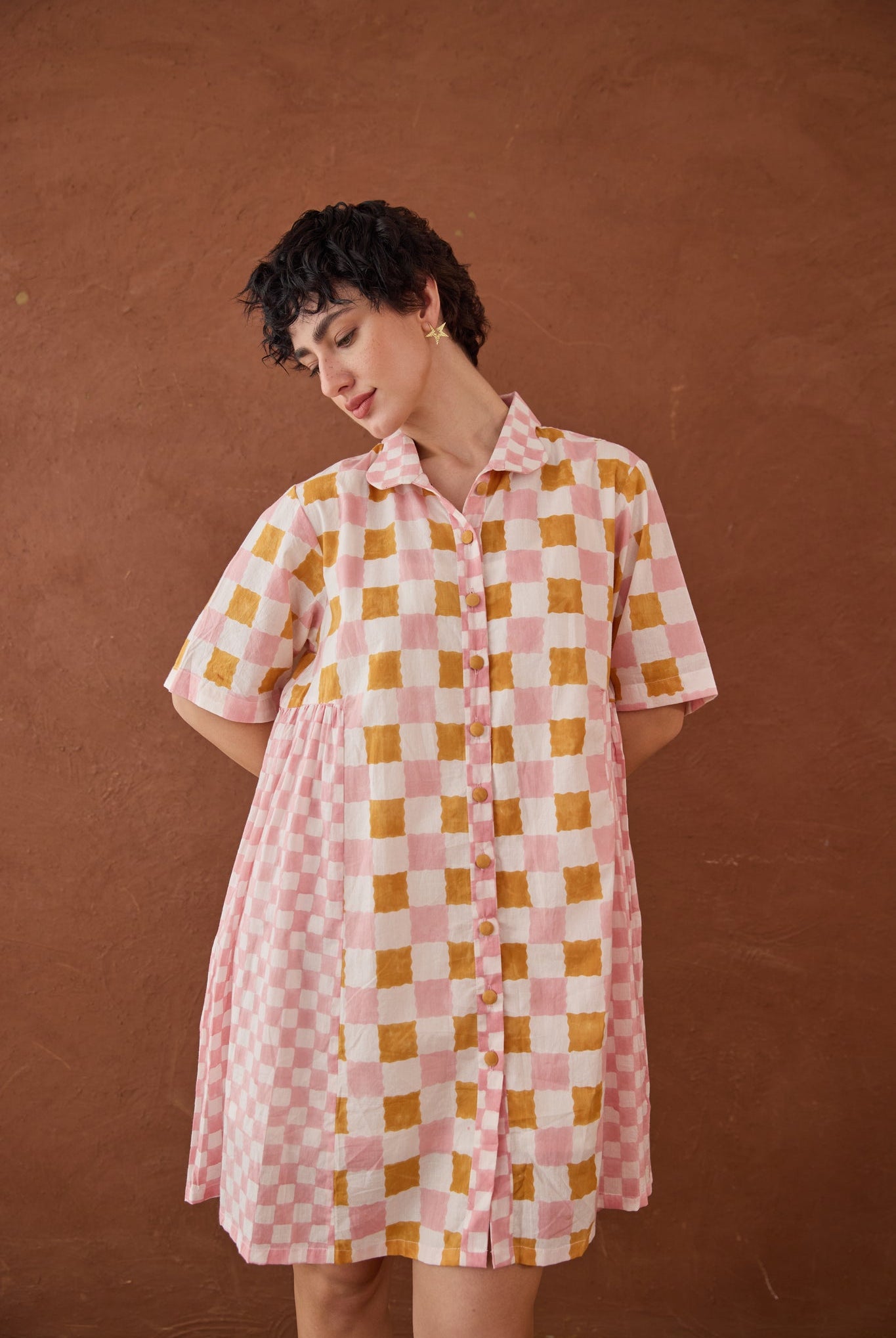 Bubblegum Shirt Dress - CiceroniDressesTaro