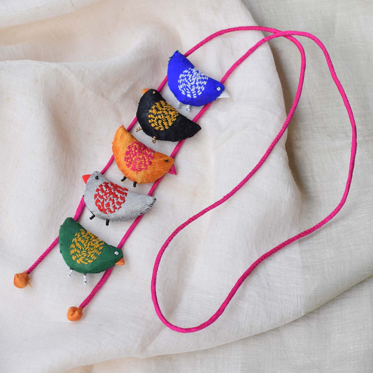 Bulbul Neckpiece - Blue - CiceroniNecklacePaulami