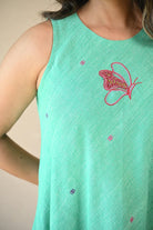 Butterfly Dress - Mint Green - CiceroniDressesRang by Rajvi