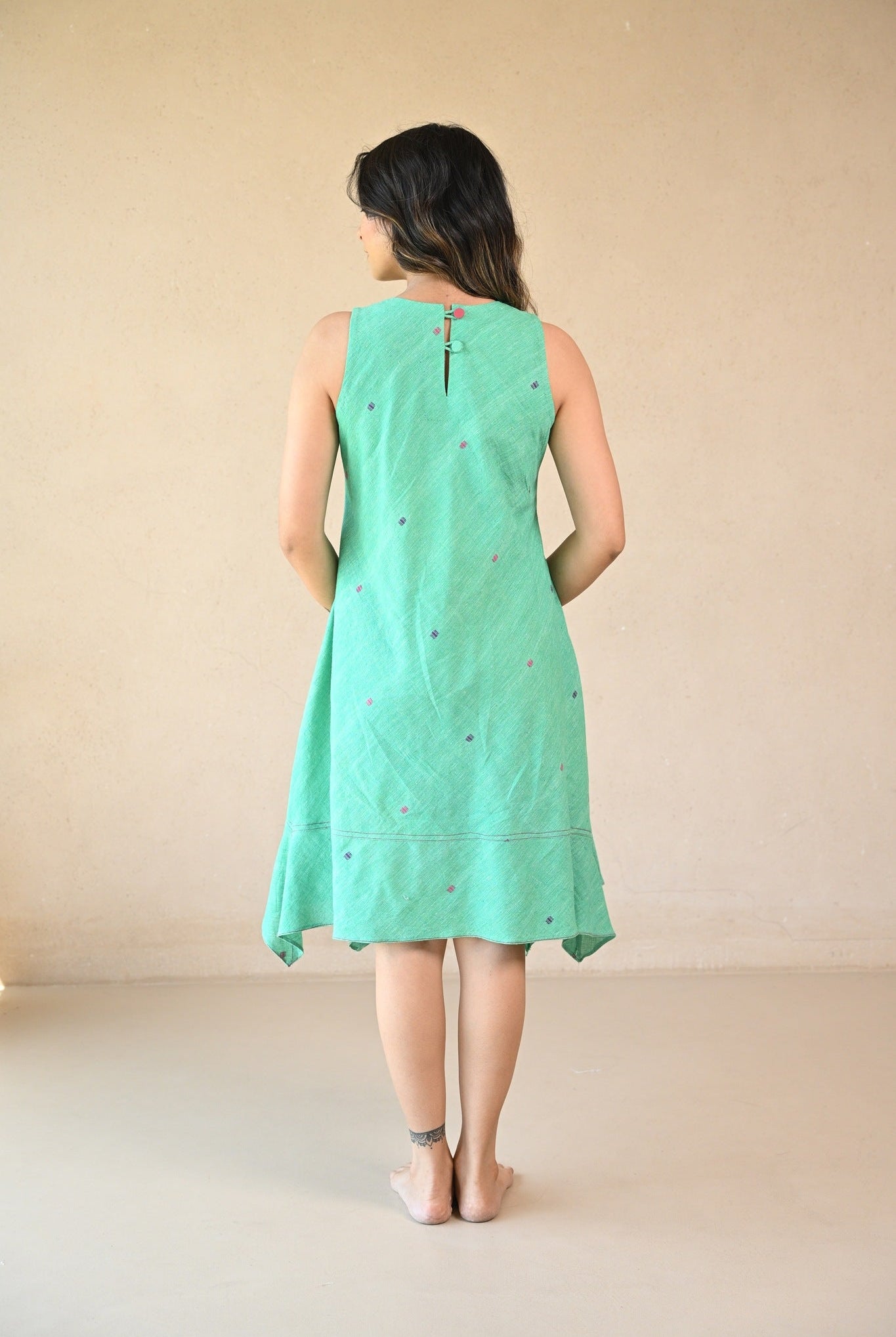 Butterfly Dress - Mint Green - CiceroniDressesRang by Rajvi