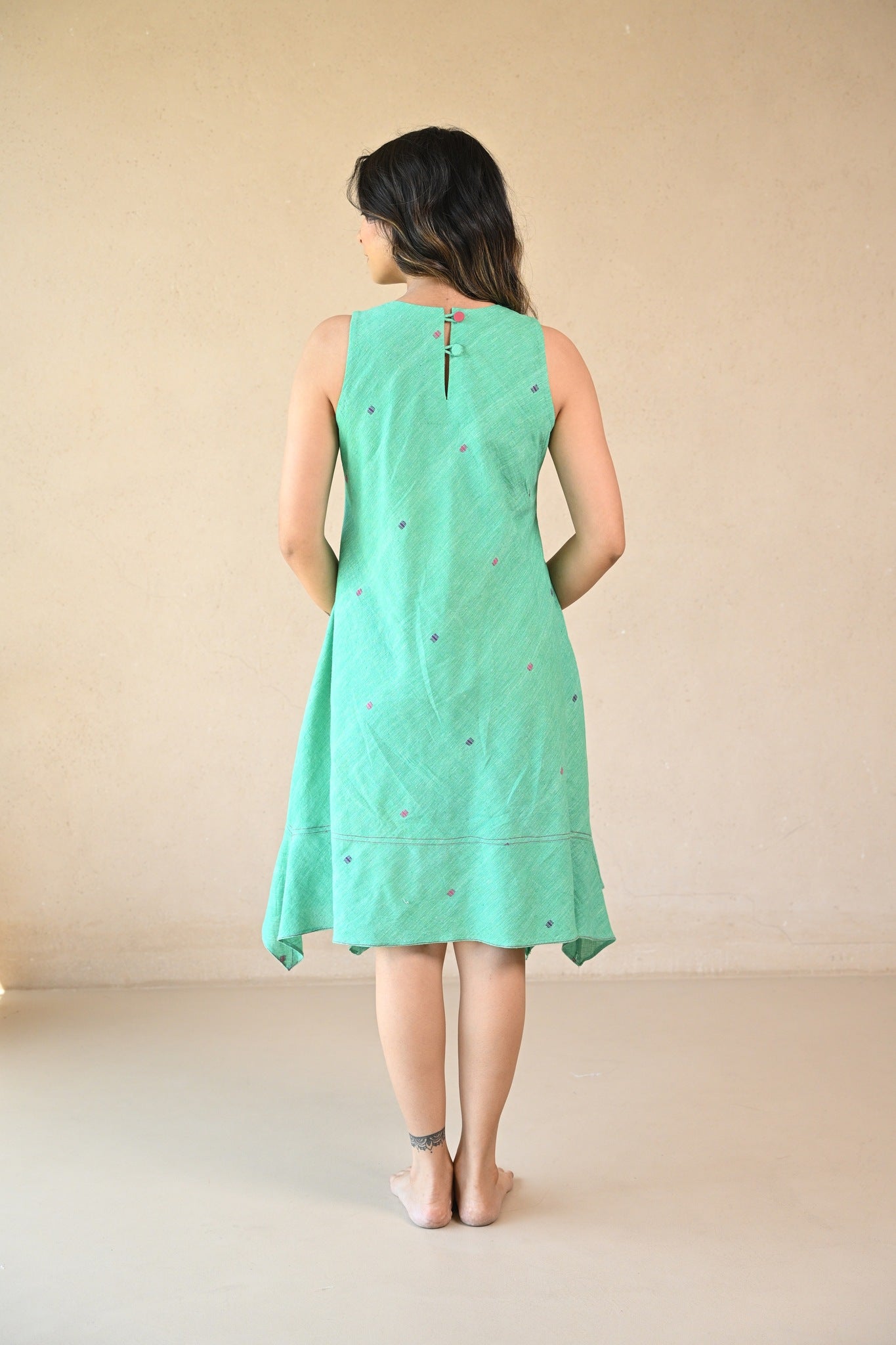 Butterfly Dress - Mint Green - CiceroniDressesRang by Rajvi