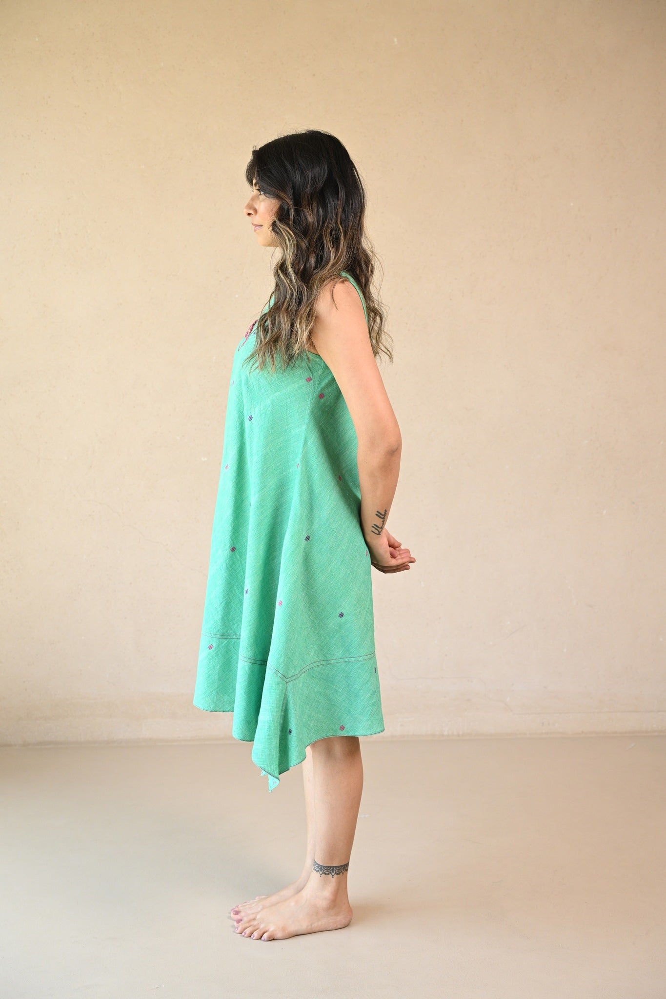 Butterfly Dress - Mint Green - CiceroniDressesRang by Rajvi