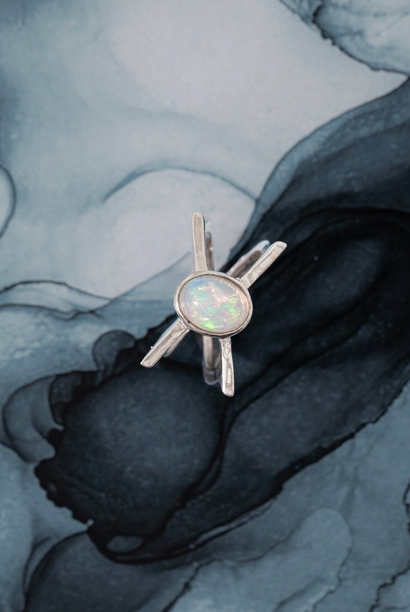 Butterfly Opal Ring - CiceroniRingUnbent