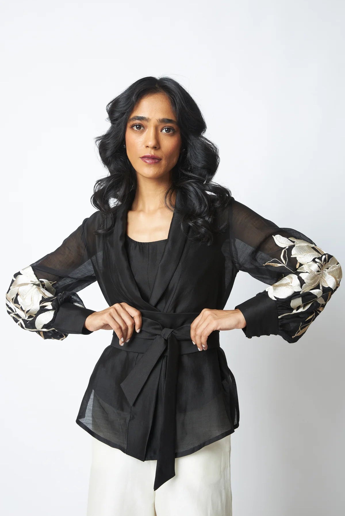 BW Reva - Blazer Wrap Top & Wide - Leg Pant - CiceroniCo - ord SetMadder Much