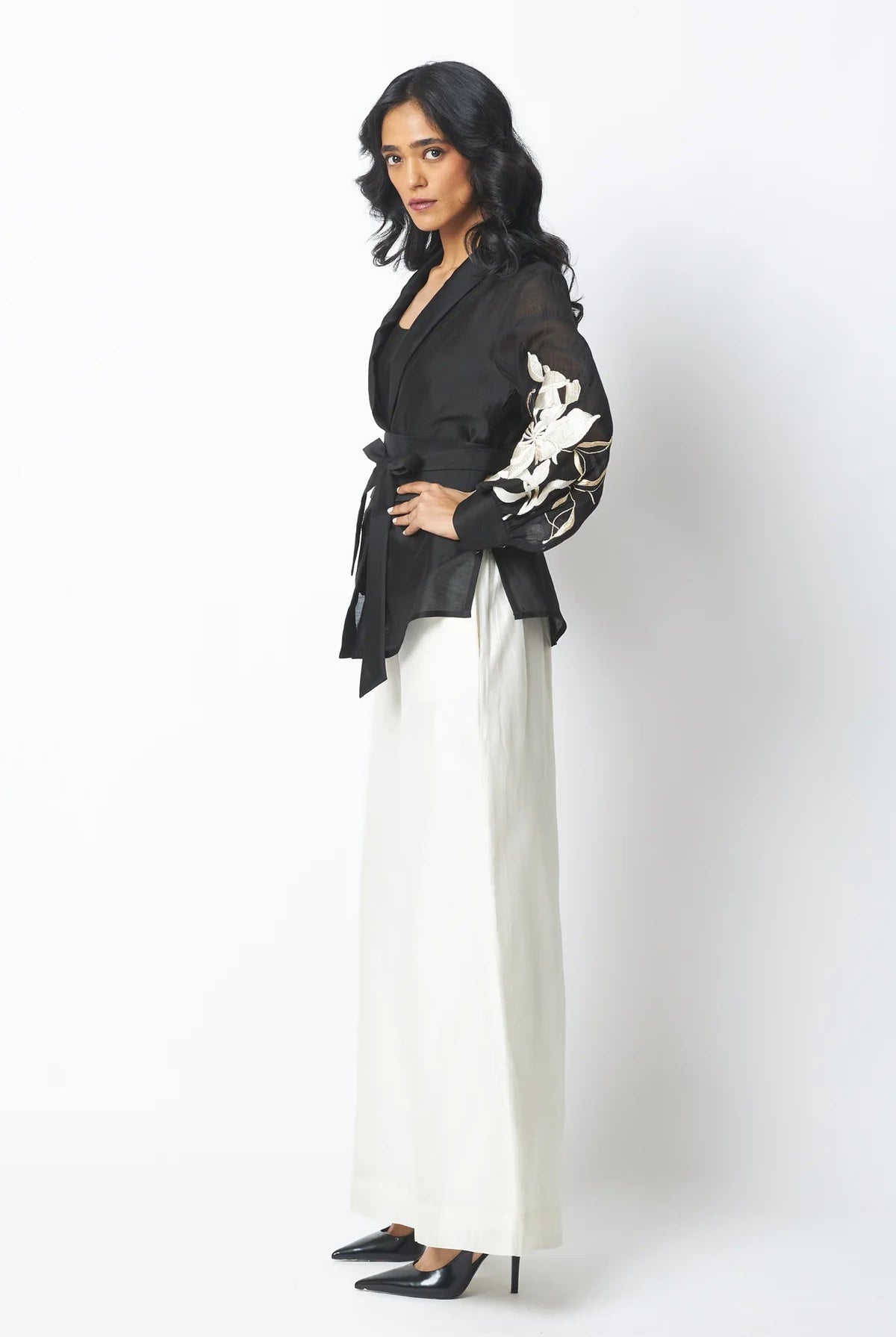 BW Reva - Blazer Wrap Top & Wide - Leg Pant - CiceroniCo - ord SetMadder Much