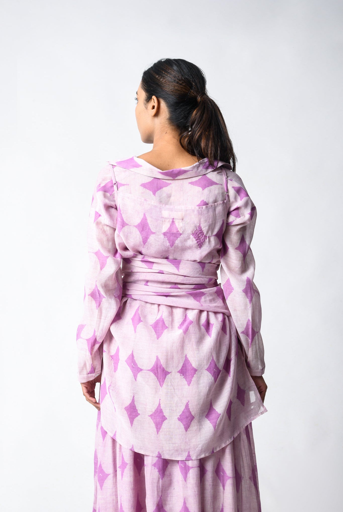 Cami Wrap Plum Co - ord Set - CiceroniSkirt SetJayati Goenka