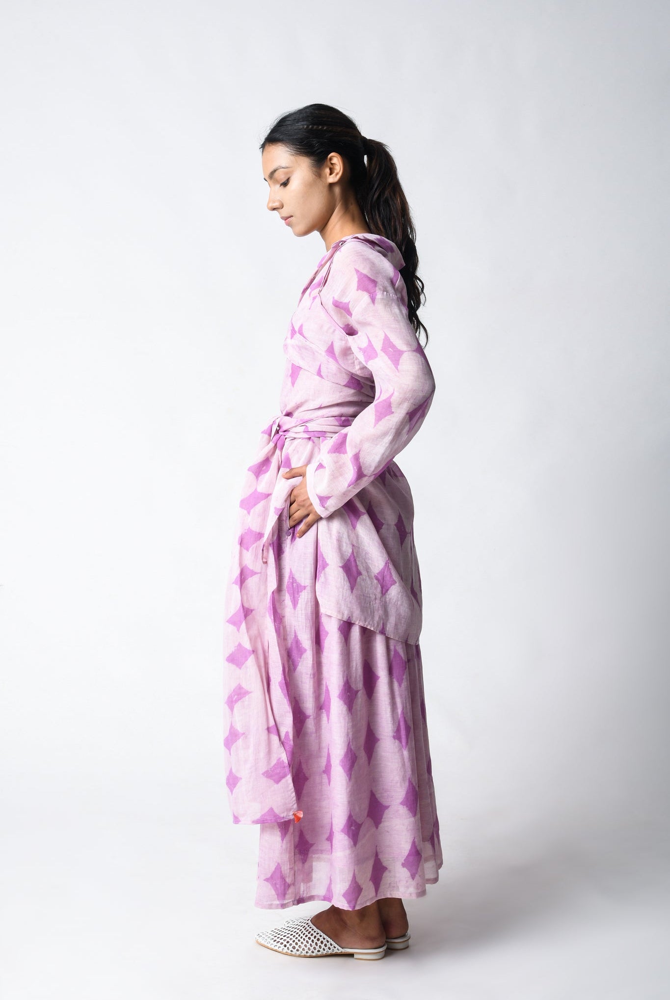 Cami Wrap Plum Co - ord Set - CiceroniSkirt SetJayati Goenka