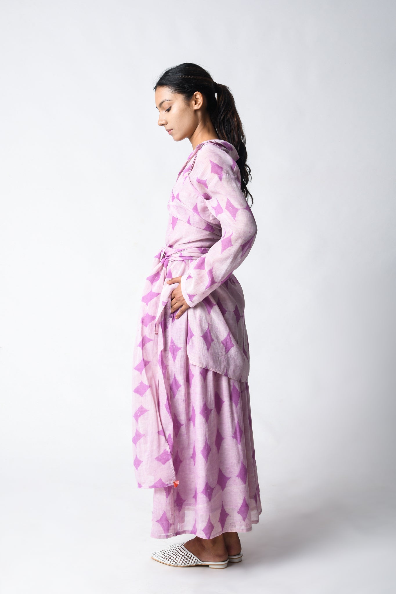 Cami Wrap Plum Co - ord Set - CiceroniSkirt SetJayati Goenka