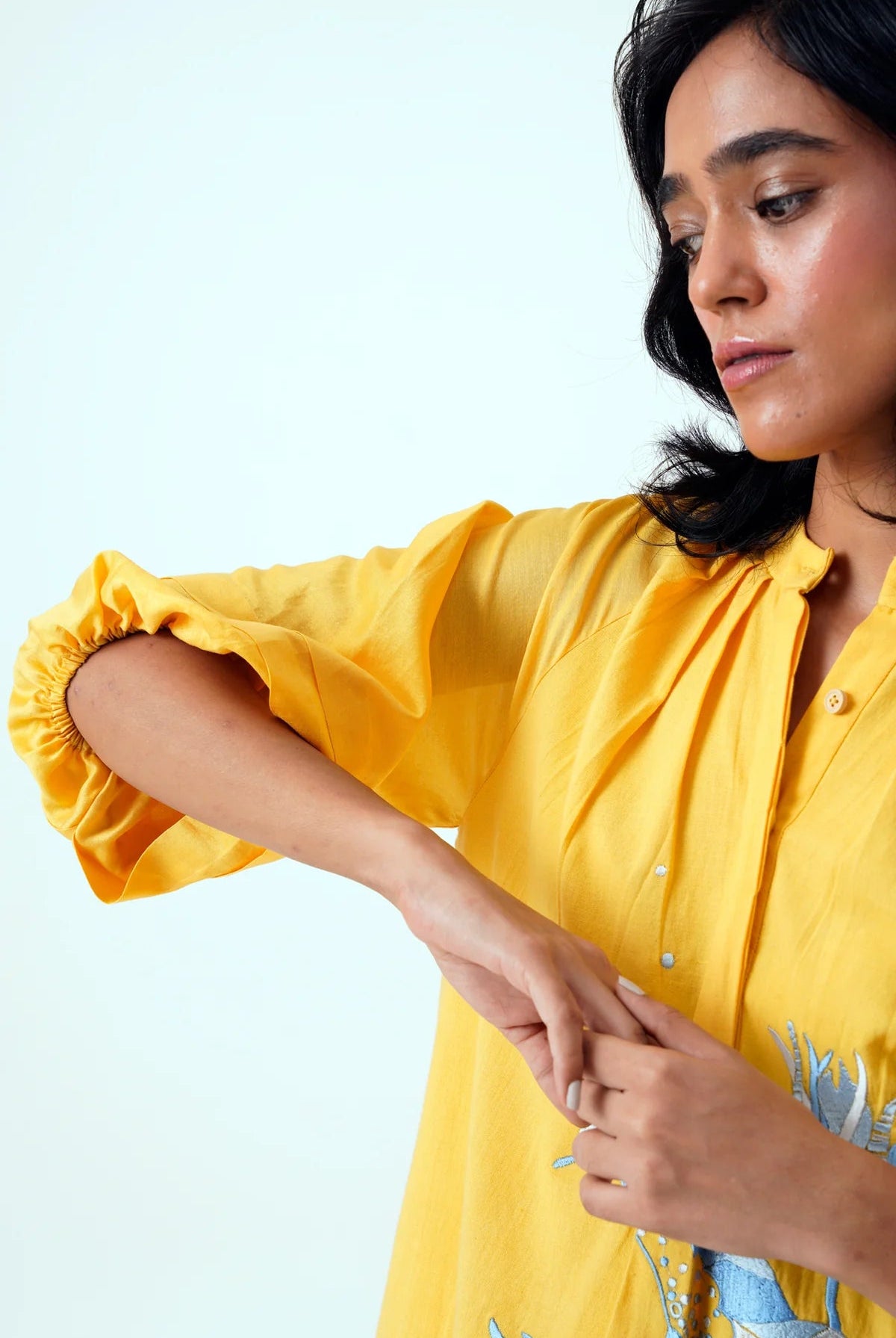 Canary Suvi Set - Embroidered Tunic + Pants - CiceroniKurta SetMadder Much