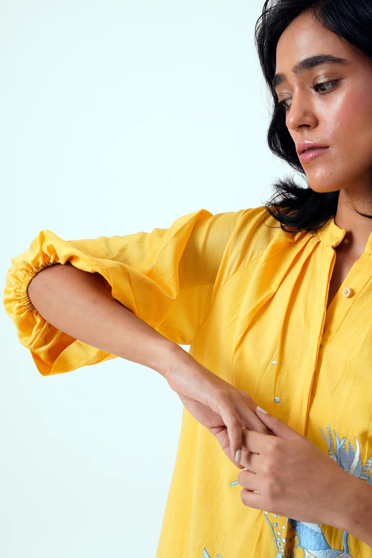 Canary Suvi Set - Embroidered Tunic + Pants - CiceroniKurta SetMadder Much